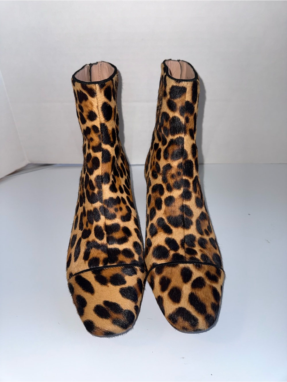 J. CREW Sadie Women’s Classic Leopard Print Calf Hair Ankle Boot 7.5 - Picture 4 of 6